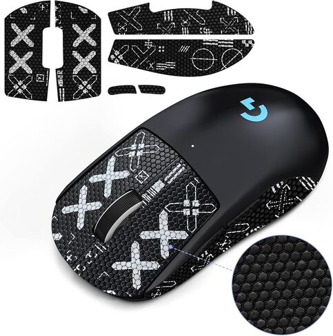 JINGDU G PRO Wireless Gaming Mouse Nonslip Skin, Black in Saudi Arabia