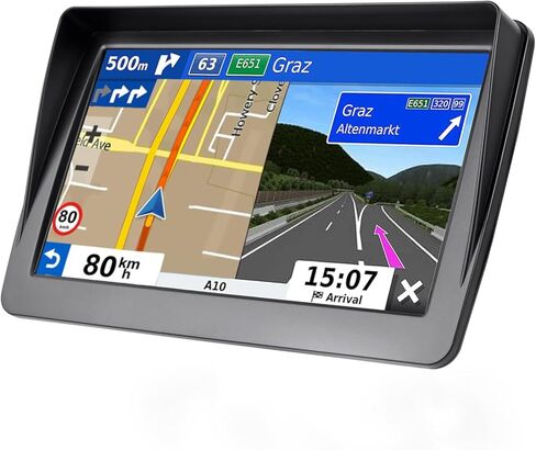 GPS Navigation for Car,7 inch GPS Navigation System,GPS Navigator 2025 Maps Updates- for Car Truck RV,Speed & Red Light Warning,Turn-by-Turn Voice Guidance for All Cars in Saudi Arabia