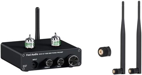 Fosi Audio Box X3 Bluetooth 5.0 Phono Preamp مضخم القرص الدوار وهوائي بلوتوث واي فاي SMA ذكر PC 2.4 جيجا هرتز 6dBi نطاق صوت بلوتوث للصوت المنزلي in Saudi Arabia