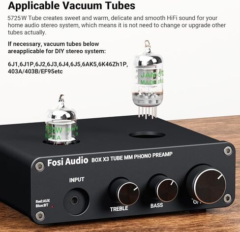 Fosi Audio Box X3 Bluetooth 5.0 Phono Preamp مضخم القرص الدوار وهوائي بلوتوث واي فاي SMA ذكر PC 2.4 جيجا هرتز 6dBi نطاق صوت بلوتوث للصوت المنزلي in Saudi Arabia