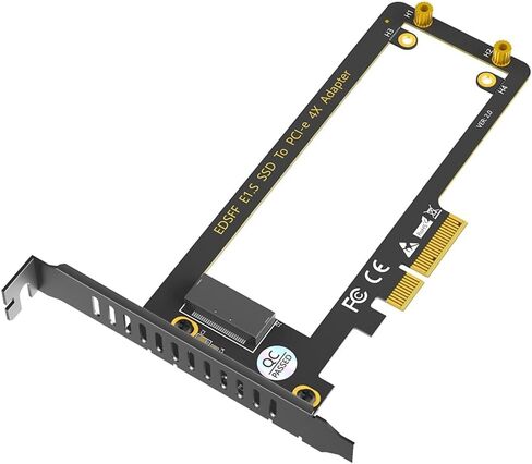 JMT PCI-e X4 to EDSFF E1.S Adapter NVMe Ruler 1U GEN-Z EDSFF 9.5mm 15mm 25mm Thickness Short SSD Expansion with Heat Sink Carrier Compatible with PM9A3 PM9D3 P5801X in Saudi Arabia