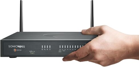 SonicWall TZ280W (03-SSC-1825) - جدار الحماية اللاسلكي من الجيل التالي - إنتاجية تبلغ 2.5 جيجابت في الثانية، ومنع التهديدات بسرعة 1 جيجابت في الثانية، وشبكة WAN آمنة لبطاقة SD | النشر بدون لمس للتثبيت السريع in Kuwait