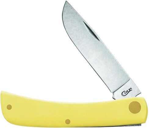 Case WR XX سكين جيب أصفر صناعي Sod Buster Junior SS رقم الصنف 80032 - (3137 SS) - الطول مغلق: 3 5/8 بوصة in Kuwait