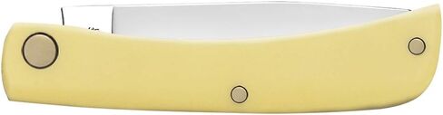 Case WR XX سكين جيب أصفر صناعي Sod Buster Junior SS رقم الصنف 80032 - (3137 SS) - الطول مغلق: 3 5/8 بوصة in Kuwait