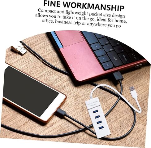 HOMSFOU 1 PC Port USB Hub محول فاصل عالي السرعة مع مؤشر LED لأجهزة USB لتوسيع اتصال الكمبيوتر المحمول الخاص بك دون عناء in Kuwait