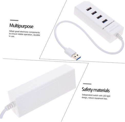 HOMSFOU 1 PC Port USB Hub محول فاصل عالي السرعة مع مؤشر LED لأجهزة USB لتوسيع اتصال الكمبيوتر المحمول الخاص بك دون عناء in Kuwait
