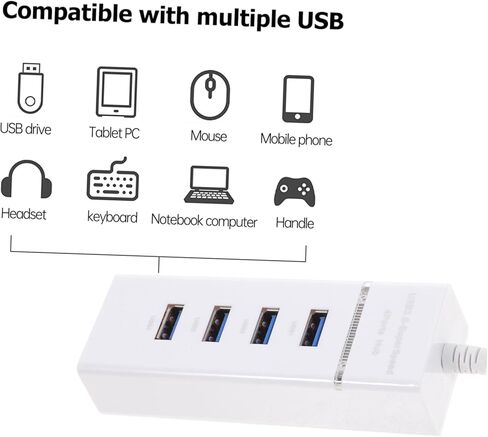 HOMSFOU 1 PC Port USB Hub محول فاصل عالي السرعة مع مؤشر LED لأجهزة USB لتوسيع اتصال الكمبيوتر المحمول الخاص بك دون عناء in Kuwait