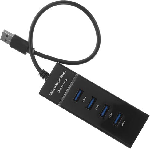 HOMSFOU 1 PC Port USB Hub محول فاصل عالي السرعة مع مؤشر LED لأجهزة USB لتوسيع اتصال الكمبيوتر المحمول الخاص بك دون عناء in Kuwait