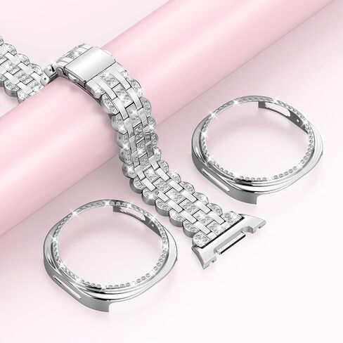 حافظة Bling Band+ متوافقة مع ساعة Galaxy Watch 8 مقاس 40 مم/44 مم، حزام وغطاء بديل للسيدات لساعة Samsung Galaxy Watch8 in Kuwait