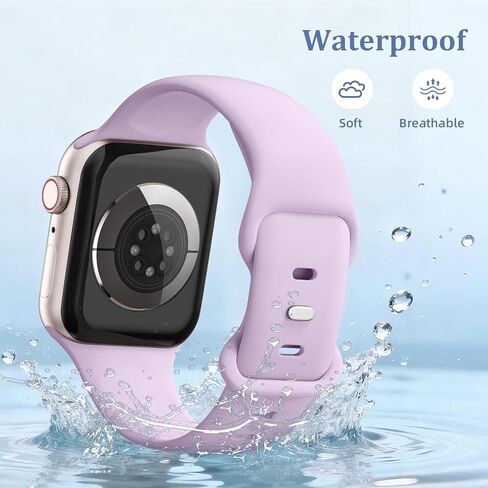 18 حزمة من السوار الرياضي المتوافق مع أحزمة ساعة Apple للنساء 40 مم 42 مم 41 مم 38 مم، ملحقات حزام مقاوم للماء من السيليكون الناعم مع منظم لسلسلة iWacth 11 10 9 8 7 6 5 4 3 2 1 SE in Kuwait