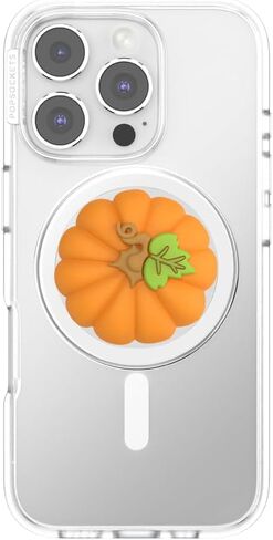قبضة هاتف PopSockets لـ MagSafe مع مسند، حامل مغناطيسي، جزء علوي قابل للتبديل، تثبيت آمن لحافظات iPhone MagSafe، قبضة الهاتف والكمبيوتر اللوحي، Harry Potter - PopOut Pumpkin in Saudi Arabia