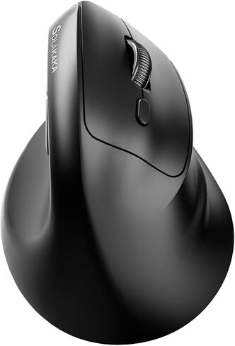 SOLAKAKA SM520 Ergonomic Mouse with 24000 DPI, Vertical Mouse with Programmable Side Button, Wireless Mouse with Tri-Mode Connection - BT5.0/USB-C/2.4GHz, for Desktop, PC, Laptop (White) in Saudi Arabia