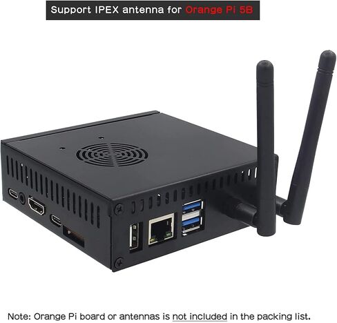 صندوق حاوية معدني N506 مزود بمروحة تبريد ومبددات حرارة لـ 5/5B - يدعم تركيب NVMe 2280 in Saudi Arabia