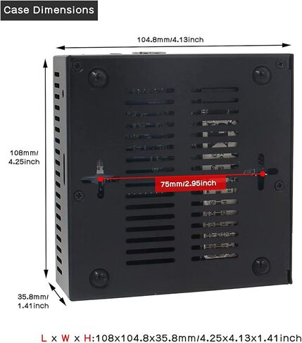 صندوق حاوية معدني N506 مزود بمروحة تبريد ومبددات حرارة لـ 5/5B - يدعم تركيب NVMe 2280 in Saudi Arabia