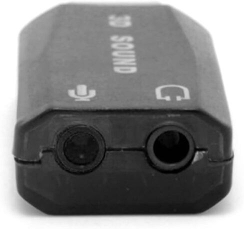 USB ذكر إلى 3.5 ملم أنثى محول السمعي 3D كارت الصوت للميكروفون ميكروفون القرص المضغوط in Kuwait