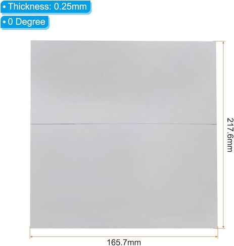 10.5" Polarized Film Sheets, 2 Pack Adhesive Polarizer Linear Polarizing Filter for Screen, Photography, Lighting, 217.6mmx165.7mm, 0 Degree in Saudi Arabia