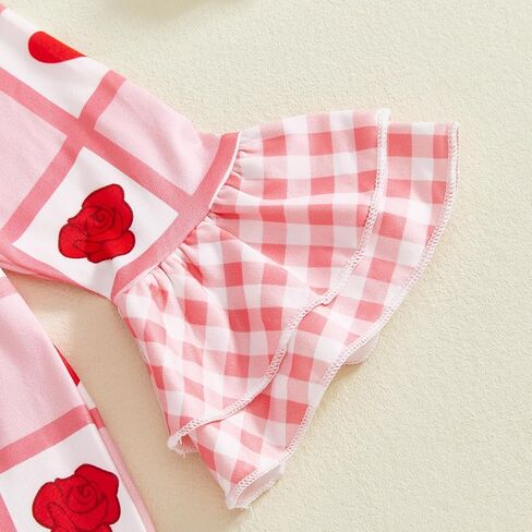 Valentines Baby Girl Outfit Newborn Long Sleeve Heart Print Romper Jumpsuit Cute Infant Winter Spring Clothes in Saudi Arabia
