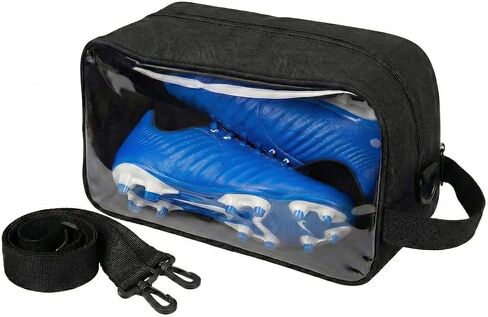 Smell-Proof Soccer Cleats Bag for Men, Soccer Shoe Bag with Shoulder Strap & Luggage Sleeve, Clear Front, Water-Resistant & Odor-Control Sports Travel Gear Organizer(1 PACK) in Saudi Arabia