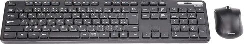 ELECOM Wireless Slim & Thin Keyboard/Standard Japanese Layout in Conformity with JIS Standard, with Numeric Keypad and Wireless Mouse/Black/TK-FDM110MBK in Saudi Arabia