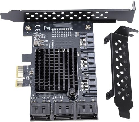 Zopsc PCIE to 9 Port Serial ATA3.0 Expansion Card, PCIE3.0 GEN3 6Gbps Adapter Card with Hot Swappable NCQ AHCI Support, for 10 11 NAS in Saudi Arabia