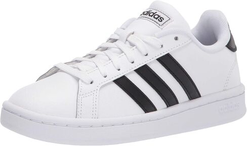 Adidas Men's Grand Court LTS Racquetball Shoe, White/Black/White, 11.5 in Saudi Arabia