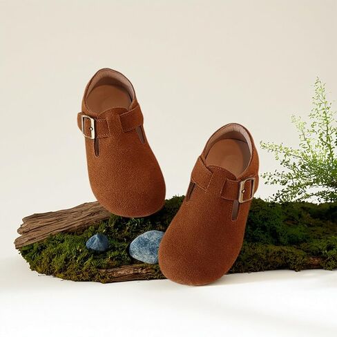 Toddler Girl Mary Jane Dress Leather Shoes, Little Girls Princess Ballet Flats in Saudi Arabia