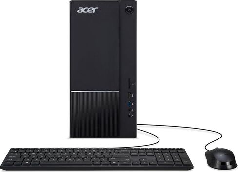 كمبيوتر سطح المكتب Acer Aspire Business (Intel i5-14400، 8GB DDR5، 512GB PCIe SSD، Intel UHD 730، تبريد الهواء، 300W PSU، WiFi 6E، Bluetooth 5.3، RJ-45، 2 HDMI، Win 11 Pro) in Kuwait