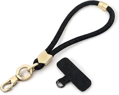 Adjustable Wrist Strap Short Braided Lanyard for Phone | Polyamide Material, Stylish Mobile Phone Holder in Saudi Arabia