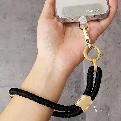 Adjustable Wrist Strap Short Braided Lanyard for Phone | Polyamide Material, Stylish Mobile Phone Holder in Saudi Arabia
