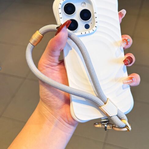 Adjustable Wrist Strap Short Braided Lanyard for Phone | Polyamide Material, Stylish Mobile Phone Holder in Saudi Arabia