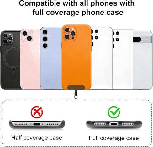 3-in-1 Clip and Go Phone Strap Crossbody with Detachable Wallet, RFID Blocking, Adjustable Anti-Theft Phone Lanyard in Saudi Arabia