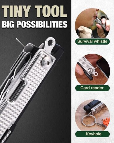 Mossy Oak Multitool,12-in-1 EDC Keychain Multitool with Pocket Knife, Scissors, Screwdrivers, Bottle Openers, Whistle - Mini Gadgets for Outdoor, Camping, Hiking, Survival, Repairing for Men in Saudi Arabia