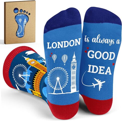 Travel Gifts - Fun Socks for Men and Women, Unique Gift for Travelers, Ideal Stocking Stuffers for Men in Saudi Arabia
