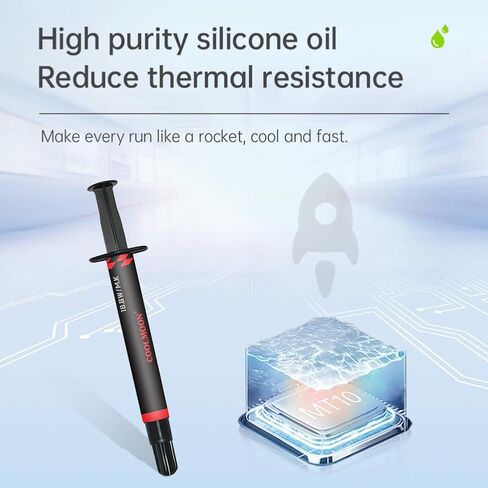 2g/4g سيليكون معجون حراري نقل الحرارة الشحوم وحدة المعالجة المركزية وحدة معالجة الرسومات شرائح الكمبيوتر المحمول تبريد حقنة لجميع المعالجات وحدة المعالجة المركزية GPU PC in Kuwait