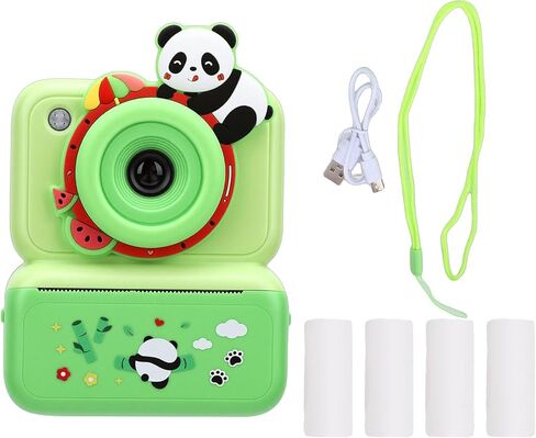 كاميرا Diydeg للطباعة الفورية، عدسة مزدوجة 48 ميجابكسل 1080 بيكسل HD فيديو 8X تكبير كاميرا رقمية للأطفال مع شاشة 2.4 بوصة بطارية 1300 مللي أمبير في الساعة 4 لفات من الورق، للأطفال من سن 3 إلى 12 عامًا هدايا عيد الميلاد in Kuwait