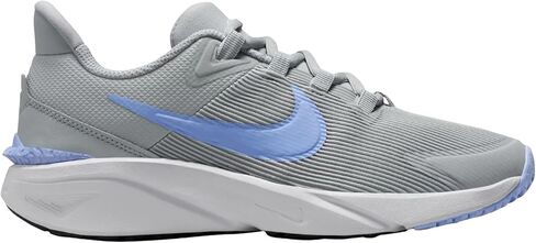 حذاء Nike Star Runner 4 للأطفال الصغار (DX7614-300، غابة عميقة/بنفسجي مفرط/أخضر فابور/قرص شمسي) مقاس 2 in Kuwait
