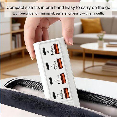 8-Port USB to 4 USB 4 Type-C 25W Fast Charging Hub, Multi-Port High-Speed Charging, Compatible with 5V Devices, Including Computers, Laptops, Tablets, etc in Saudi Arabia