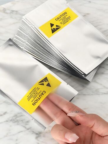 40 قطعة من الأكياس الاستاتيكية، أكياس ESD قابلة للإغلاق لمحرك أقراص SSD HDD، حقيبة مضادة للكهرباء الساكنة للأجهزة الإلكترونية (3 × 5.5 بوصة) in Saudi Arabia