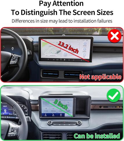 Car Phone Holder for 2022-2024 Ford Maverick Accessories 8-Inch Screen Fixed Clip, 360° Rotation Phone Mount Compatible with MagSafe, Cell Phone Holder Does Not Affect Air Vent in Saudi Arabia