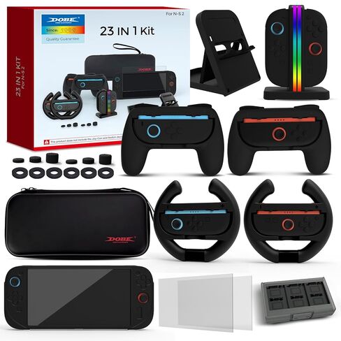 حزمة Ultimate 23-in-1 متوافقة مع Nintendo Switch-حماية إصبعية محسّنة لتجربة الألعاب المحسنة. in Saudi Arabia