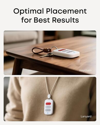 eufy Key Fob E10، ذراع سريع ونزع السلاح، مقاوم للطقس ومتين، خيارات حمل متعددة الاستخدامات، يتطلب HomeBase 2، 3، Mini، أو Pro in Saudi Arabia