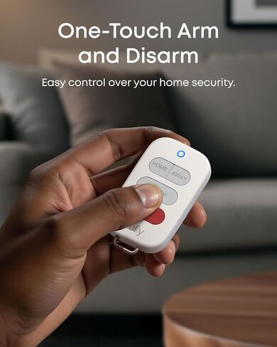 eufy Key Fob E10، ذراع سريع ونزع السلاح، مقاوم للطقس ومتين، خيارات حمل متعددة الاستخدامات، يتطلب HomeBase 2، 3، Mini، أو Pro in Saudi Arabia
