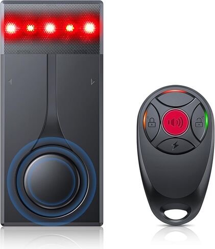 Car Security Alarm with Wireless Remote, 108dB Loud Siren, 3-Level Sensitivity, Vibration Sensor for Anti-Theft, Universal for Sedan, SUV, Truck (Upgrade 4.0) in Kuwait