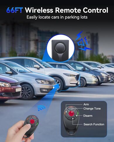 Car Security Alarm with Wireless Remote, 108dB Loud Siren, 3-Level Sensitivity, Vibration Sensor for Anti-Theft, Universal for Sedan, SUV, Truck (Upgrade 4.0) in Kuwait