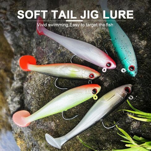 2.5in/0.21oz Swim Baits for Bass Fishing 6pcs Fishing Bait for Freshwater Saltwater Trout Lures Soft Plastic Baits in Saudi Arabia