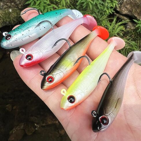 2.5in/0.21oz Swim Baits for Bass Fishing 6pcs Fishing Bait for Freshwater Saltwater Trout Lures Soft Plastic Baits in Saudi Arabia
