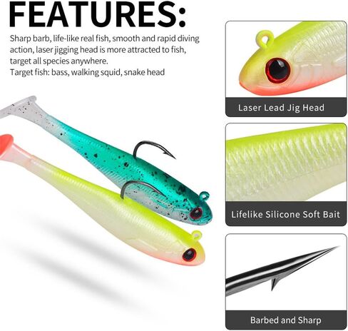 2.5in/0.21oz Swim Baits for Bass Fishing 6pcs Fishing Bait for Freshwater Saltwater Trout Lures Soft Plastic Baits in Saudi Arabia