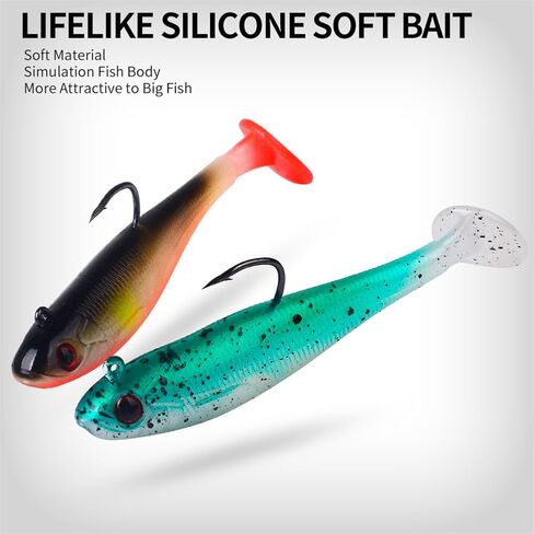 2.5in/0.21oz Swim Baits for Bass Fishing 6pcs Fishing Bait for Freshwater Saltwater Trout Lures Soft Plastic Baits in Saudi Arabia