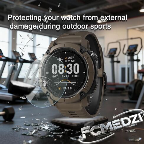 SmartWatch Tempered Glass Screen Protector Compatible for Coros Nomad，Protective Film 2.5D 9H Hardness HD and Charging Dust Plug (Pack of 4+4) in Saudi Arabia