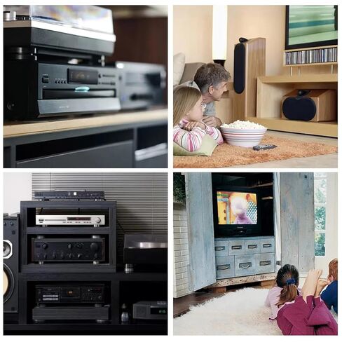 كابلات RCA، كابل 3RCA صوت وفيديو 24 قيراط مطلي بالذهب لتوصيل مكونات الصوت والفيديو AV ذكر إلى كابل ذكر للمسرح المنزلي وأنظمة ستيريو (5أقدام - قطعة واحدة) in Kuwait